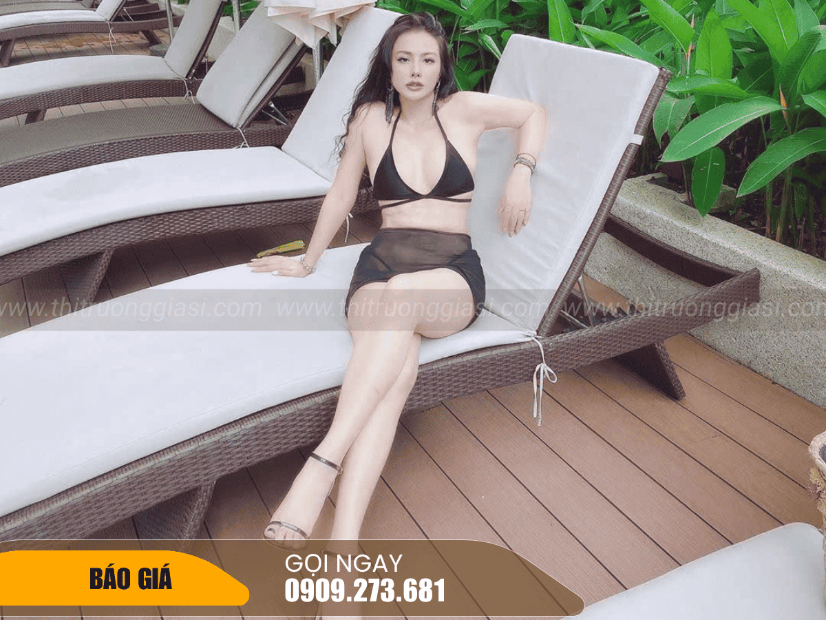 Ghế hồ bơi giả mây-2