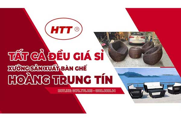 Bàn ghế giả mây Hoàng Trung Tín