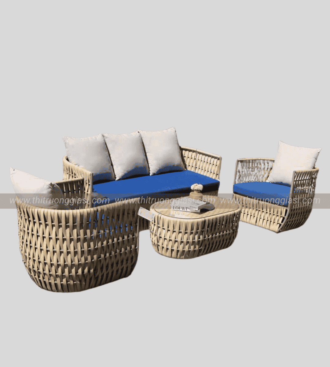Sofa mây nhựa cao cấp (2)