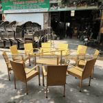 Bàn ghế giả mây BGM007