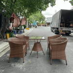 Bàn ghế giả mây BGM003