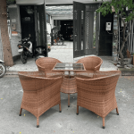 Bàn ghế giả mây BGM003