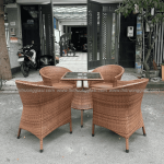 Bàn ghế giả mây BGM003
