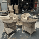 Bàn ghế giả mây BGM001