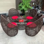 Bàn ghế giả mây BGM0037