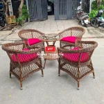 Bàn ghế giả mây BGM0035
