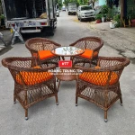 Bàn ghế giả mây BGM0035