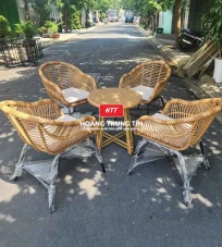 Bàn ghế giả mây BGM0030