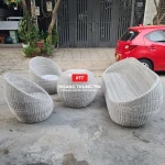 Bàn ghế giả mây BGM0019
