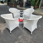 Bàn ghế giả mây BGM0044