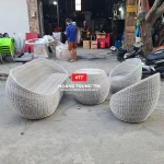 Bàn ghế giả mây BGM0019