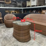 Bàn ghế giả mây BGM0012