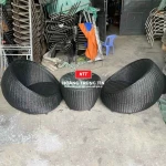 Bàn ghế giả mây BGM0015