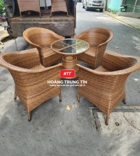 Bàn ghế giả mây BGM0037