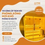 Lắp đặt Phòng Xông Hơi khô trọn gói cho 2 Người, Giá tốt, Bảo hành 24 tháng