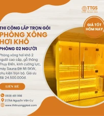 Lắp đặt Phòng Xông Hơi khô trọn gói cho 2 Người, Giá tốt, Bảo hành 24 tháng