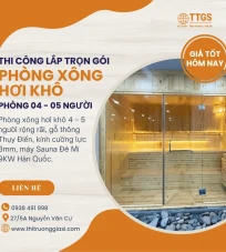 Lắp đặt Phòng Xông Hơi khô trọn gói cho 3 dến 5 Người, Giá tốt, Bảo hành 24 tháng